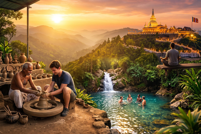 Ella Pottery Workshop, Natural Pools & Kubalwela Asapu Tour