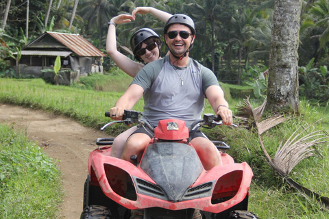 Ubud: Alamelu ATV Quad Bike Adventure with Mud & Waterfalls Full Track ATV Quad Bike + Monkey Forest (Private Transfer)