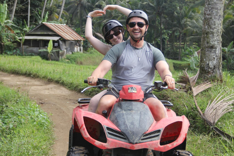 Ubud: Alamelu ATV Quad Bike Adventure with Mud & Waterfalls Full Track ATV Quad Bike + Monkey Forest (Private Transfer)