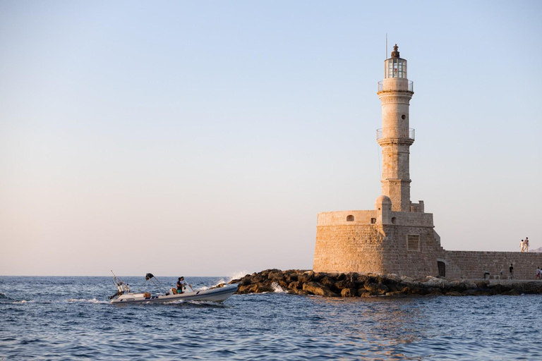 Chania Bay: Private Cruise with Snacks&Drinks, Snorkel-11PAX