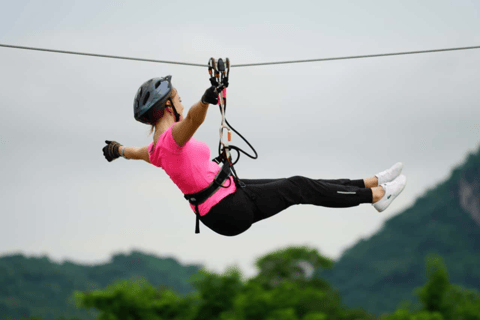 Pattaya: Zipline-Abenteuer mit 25 Plattformen und KinderoptionKurs für Erwachsene