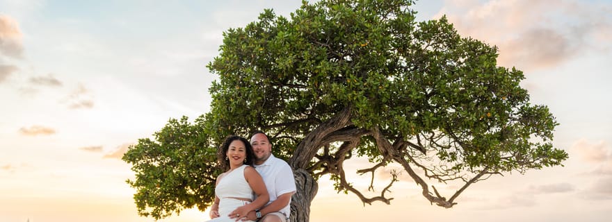 Aruba : séance photo de couple à la plage