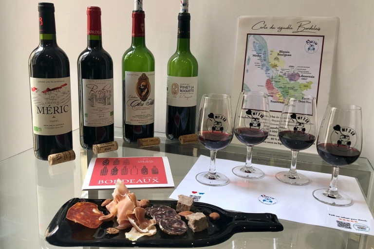 Bordeaux : tasting class with red wines and charcuterie Bordeaux wine tasting : 4 red wines