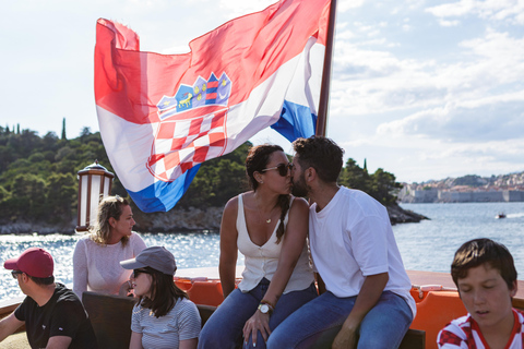 Dubrovnik: Galleon Sunset Cruise with a Live Guide & Drink Sunset Cruise in English