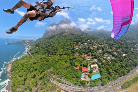 Rio de Janeiro: Tandem Paragliding Flight with Photos and Video Hang gliding flight