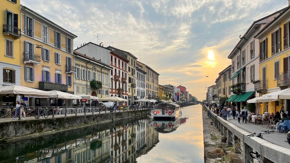 Milan: Navigli District Canal Boat Tour with Aperitivo | GetYourGuide