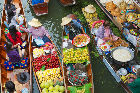 Bangkok: Mercado Flotante y Ferroviario con Tren y Paseo en barcoExcursión en español - Punto de encuentro de Swensen en Khao San