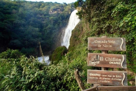 Parque Nacional Lagunas de Montebello, wodospady Chiflonarque Nacional Lagunas de Montebello, wodospady Chiflon w/g