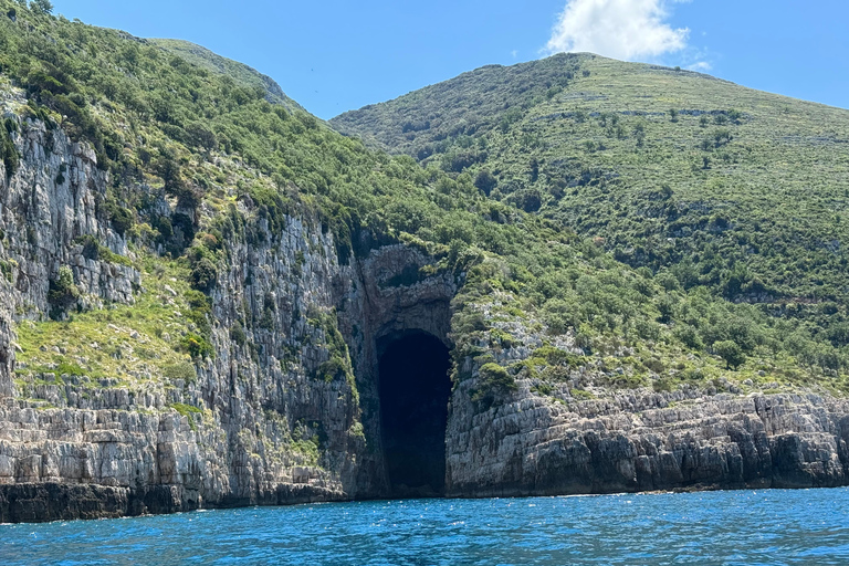 Vlorë: Sazan Island, Haxhi Ali Cave, and Karaburun Boat Tour Vlorë: Sazan, Haxhi Ali Cave Karaburun Boat Tour