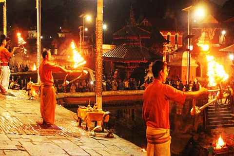 Kathmandu: Pashupatinath Tempel Abend Aarati Tour