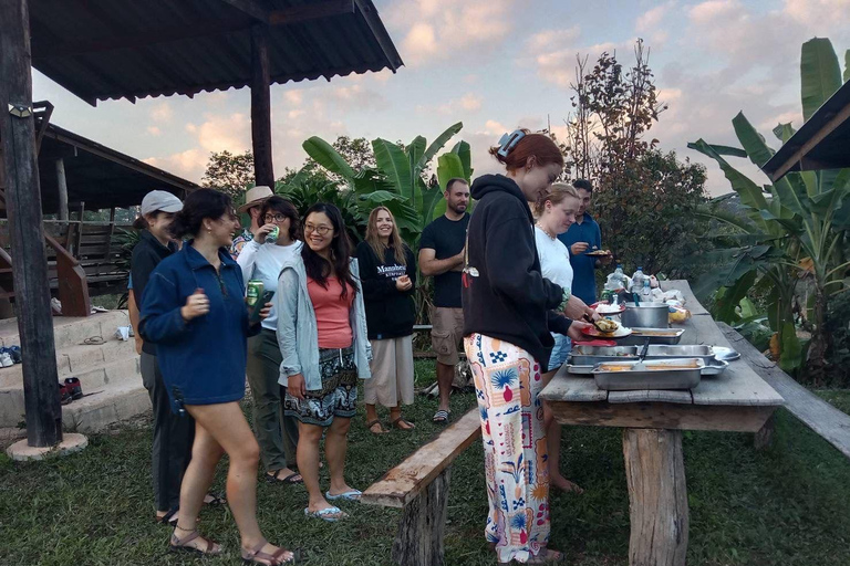 Chiang Mai: 2-Day Jungle Trek with Elephant Farm & Raft Ride Hotel Pickup and Drop-off (within Pickup Area)