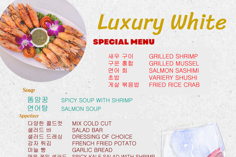 Bangkok Chaopraya River The Luxury White Dinner Cruise Start from Asiatiques "The Luxury White"