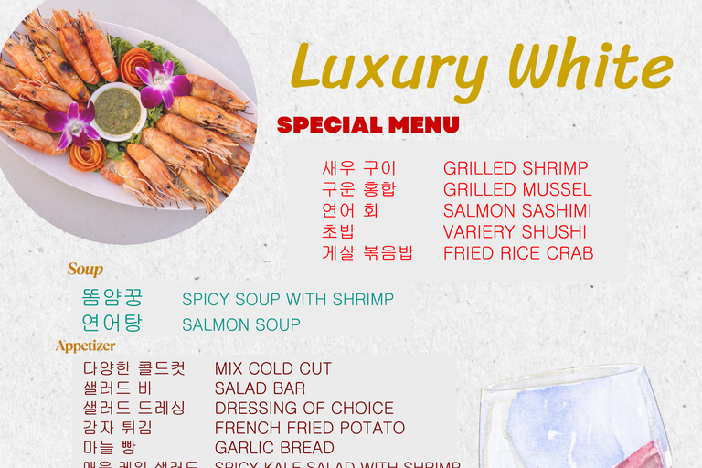 Bangkok Chaopraya River The Luxury White Dinner Cruise Start from Asiatiques "The Luxury White"