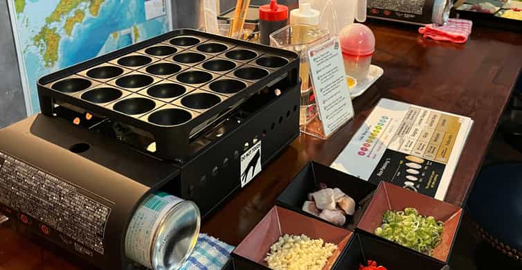Osaka Sake Tasting with Takoyaki Cooking photo 3