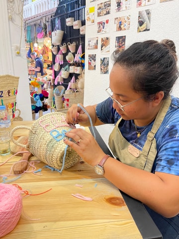 Marrakech Medina Basket Embroidery Workshop