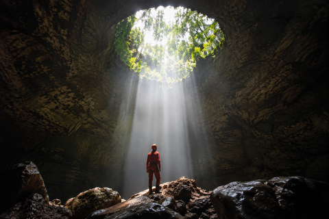 Yogyakarta: Jomblang & Pindul Caves Tour with Sunset Beach Jomblang & Pindul Caves sharing Tour ticket exclude
