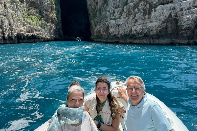 Vlorë: Sazan Island, Haxhi Ali Cave, and Karaburun Boat Tour Vlorë: Sazan, Haxhi Ali Cave Karaburun Boat Tour