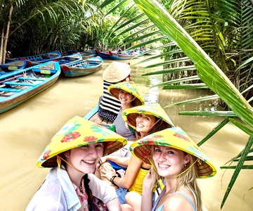 HCM: Authentic Mekong Delta - Boat, TukTuk, Khot Cake Making
