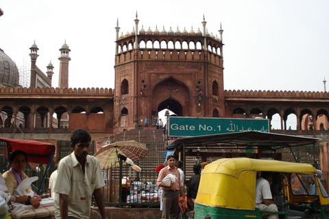 Delhi: Jama Masjid, Qutub Minar & Humayun's Tomb Guided Tour Private Tour with Car, Driver and Tour Guide Only