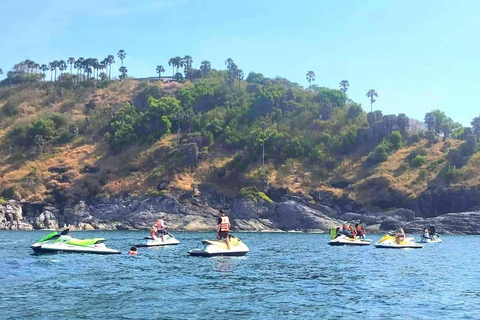 Phuket: Jet Ski Tour Patong Beach with 9 Check-in Points Have fun with a trip to 9 check-in points on Phuket Island.