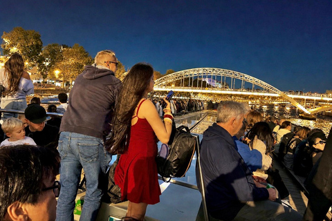 Paris: Illuminated Seine Night Cruise from the Eiffel Tower Paris: Illuminated Seine River Night Cruise & Free Postcard