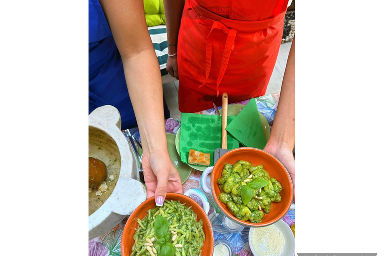 Genoa: Pesto and Walnut Sauce Lesson with World Champion and Ligurian Menu