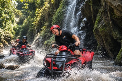Bali: Ubud ATV Quad Bike, Gorilla Trail, Cave & Waterfalls