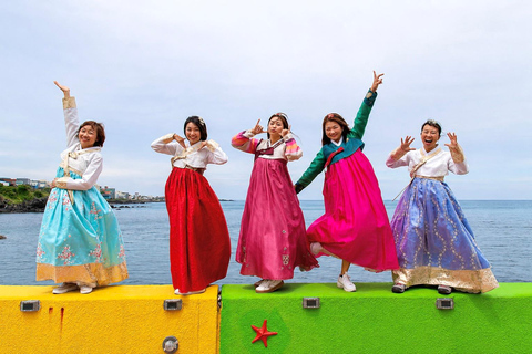 Jeju: Premium Hanbok Experience with Styling & Photo Zone 2 Hours Rental
