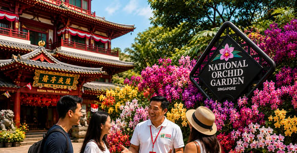 Chinatown, UNESCO Botanic Gardens & Orchid Garden Tour