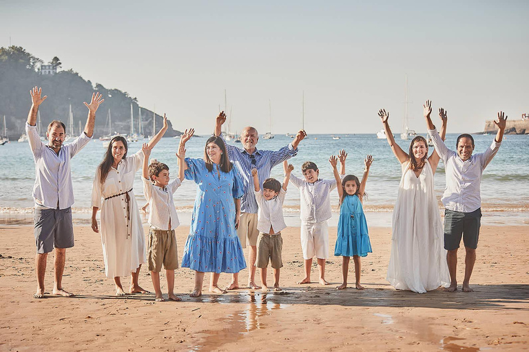 Professionele fotoshoot tijdens een bezoek aan San SebastiánProfessionele fotoshoot in San Sebastián (Pivate tour)