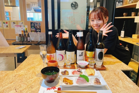 Savourez le saké japonais avec des sashimis frais à Tsukiji !Unite Sake & Delicacies : L'ultime fusion de Tsukiji !