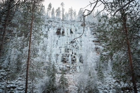 Rovaniemi : excursion au canyon de Korouoma et aux chutes d'eau gelées