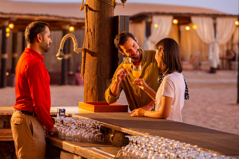 Dubai Dünen: Wüstensafari mit Abendessen bei SonnenuntergangGemeinsame Wüstensafari am Abend mit alkoholfreien Getränken