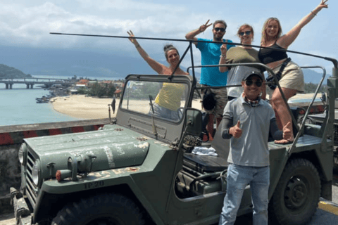 Hai Van Jeep Adventure with beachside lunch and waterfalls
