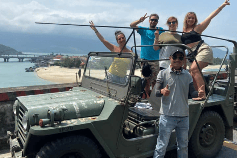 Hai Van Jeep Adventure with beachside lunch and waterfalls