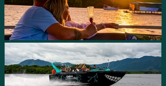 Cairns Jet Boating & Sunset River Inlet Cruise - 2 Tours