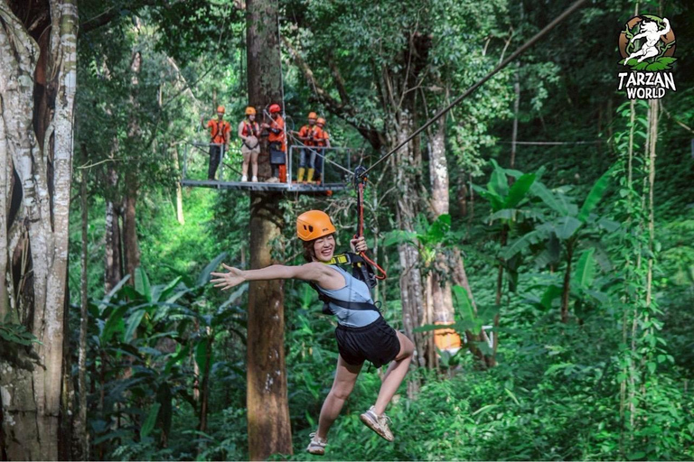 Chiang Mai: Jungle Zipline and White Water Rafting Tour