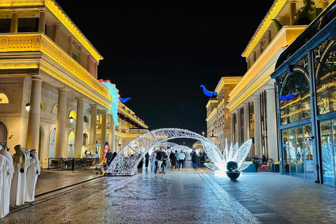 Doha: Tour privato della città in notturna con Souq Waqif e Corniche