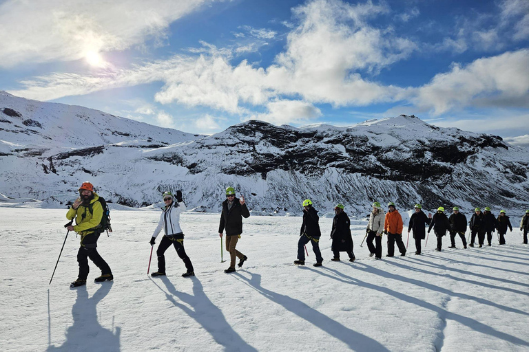 RVK: Excursión al Glaciar, Cascadas de la Costa Sur y Playa de Arena Negra