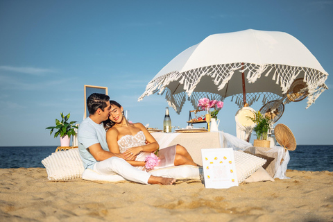 Picnic romántico en la playa