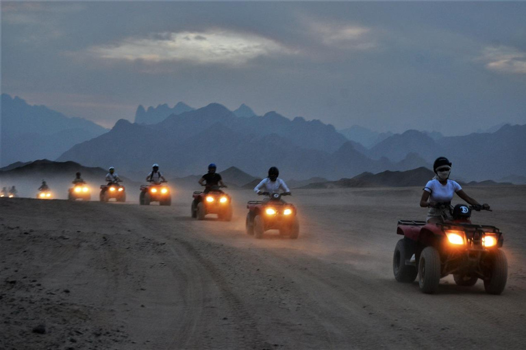 Hurghada: Quad Bike and Camel Ride with Dinner and Show pickup from hotels inside hurghada