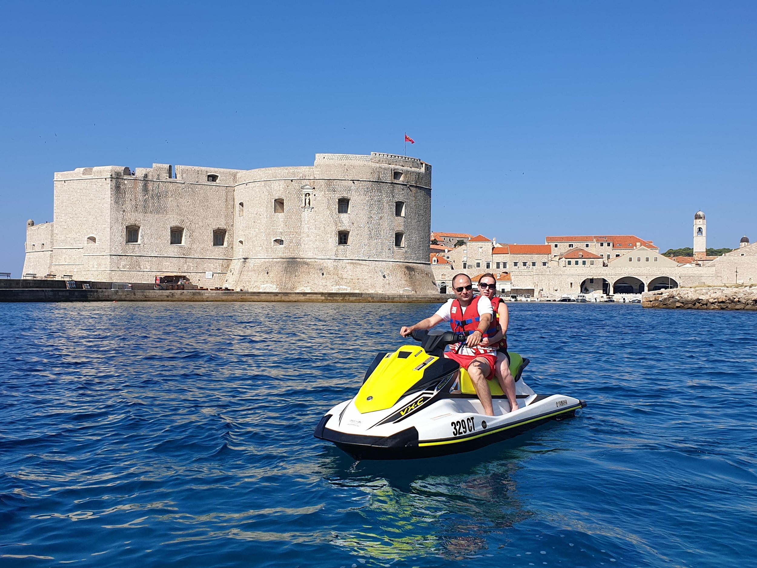 Jetski-Tour in Dubrovnik ab Cavtat: Altstadt und Insel Lokrum