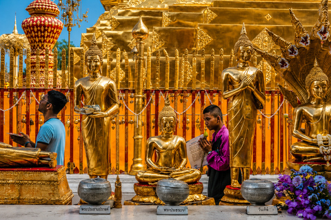 Chiang Mai: 3 Hour Doi Suthep Temple Tour with Red Car Ride