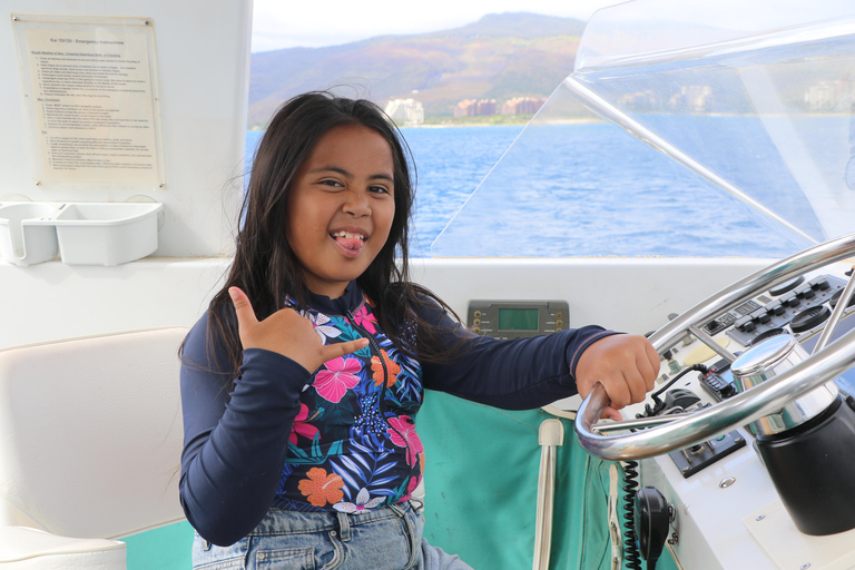 Oahu: 3 tirolesas e cruzeiro com observação de golfinhos e snorkel com tudo incluídoCom o transporte Waikiki