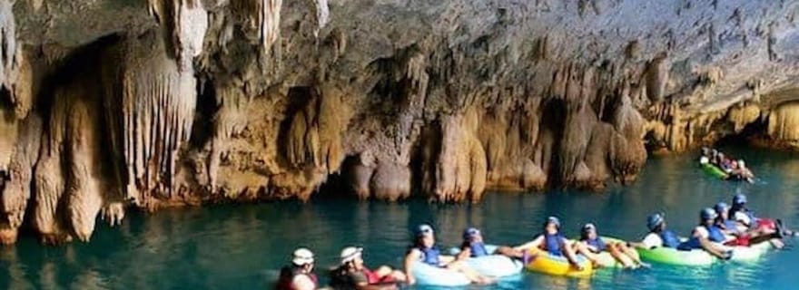 San Pedro : site maya d'Altun Ha/spéléologie aquatique, tyrolienne