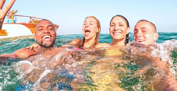 From Sorrento: Capri Boat Tour with Snorkeling & Drinks