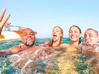 Au départ de Sorrente : Tour en bateau à Capri avec plongée en apnée et boissons