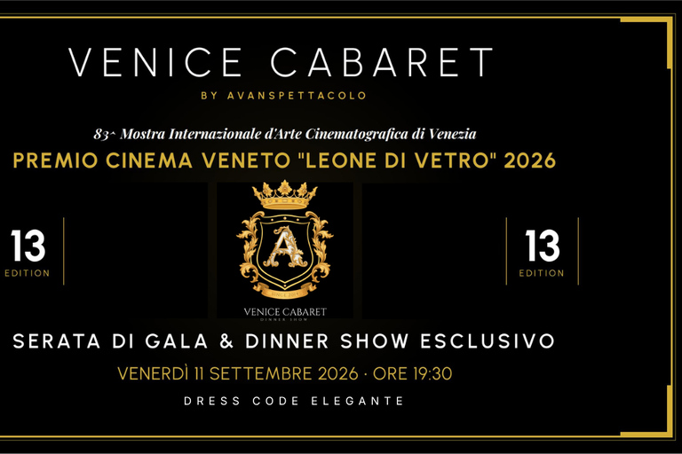 Venice: Veneto Cinema Glass Lion Award Entry Ticket