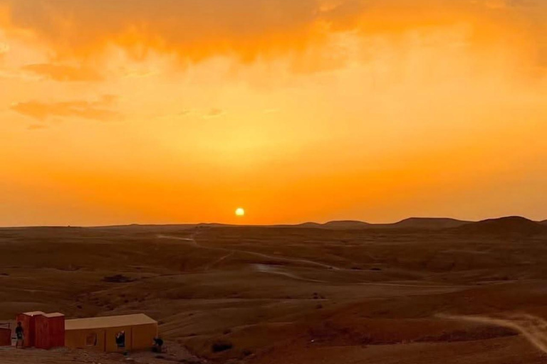 From Marrakech: Agafay Desert Dinner and Fire Show