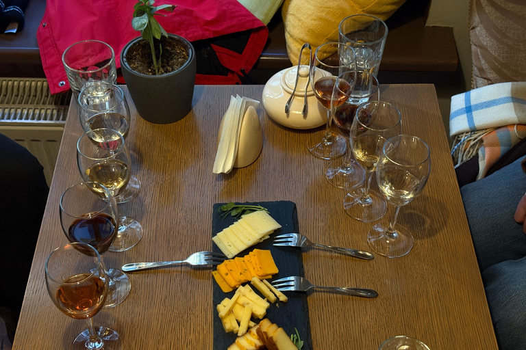 Riga: Electric Car Tour with Wine and Cheese Tasting